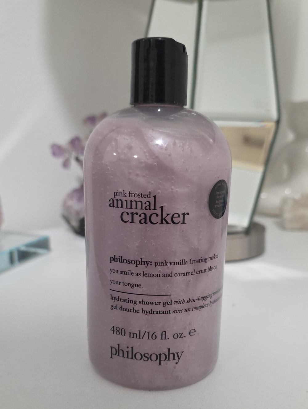 Philosophy Pink Frosted Animal Cracker Shampoo Shower Gel & Bubble Bath 16 oz.